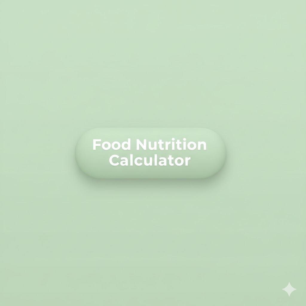 식품 칼로리 영양성분 계산기 Food Nutrition Calculator