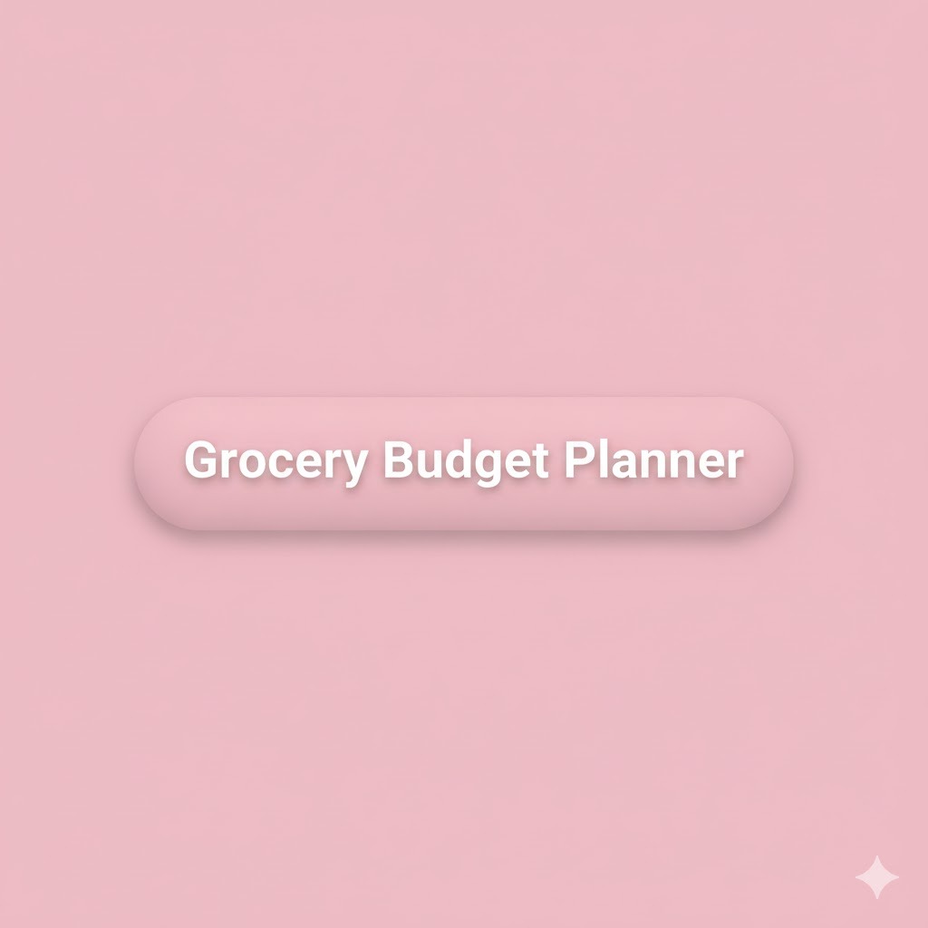 키토 장보기 예산 플래너 Grocery Budget Planner
